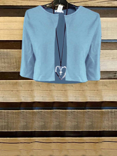 Sleeveless Leaf Print Midi Dress with Jacket for Women